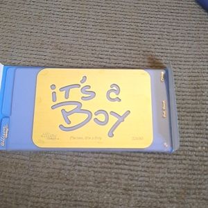 Ellison easy emboss phrase it's a boy #22196